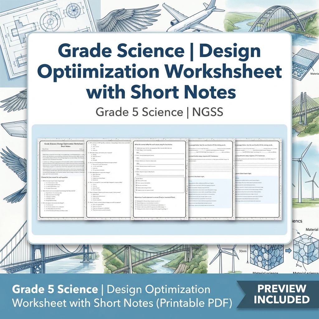 Grade 5 Science Engineering Design Unit | NGSS Worksheet Bundle — included worksheet 2