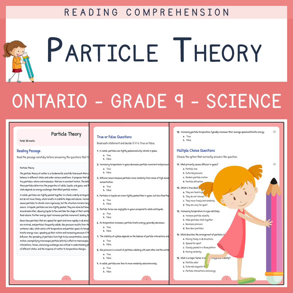 Grade 9 Science worksheet elena worksheet — Grade 9 Science Assessment | Particle Theory Worksheet Elena | Ontario Standar…