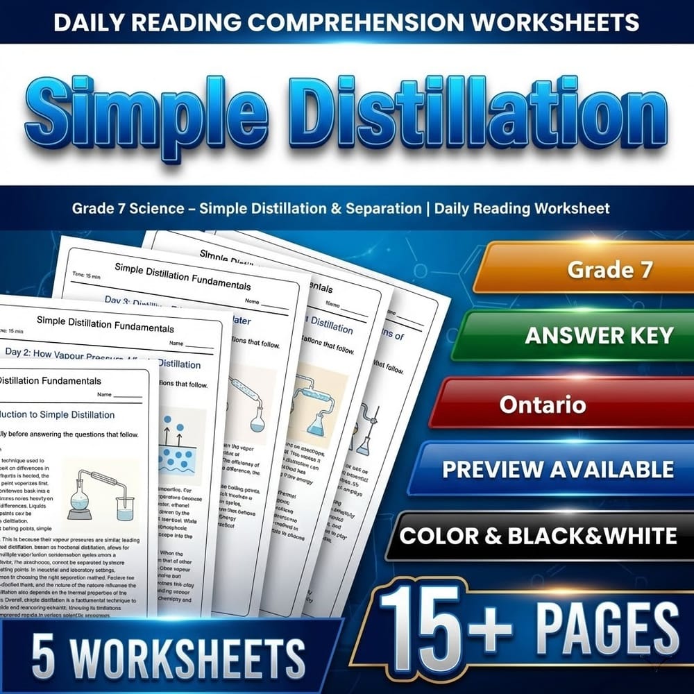 Grade 7 Science Bundle – Ontario Daily Worksheets for Comprehensive Study — included worksheet 4
