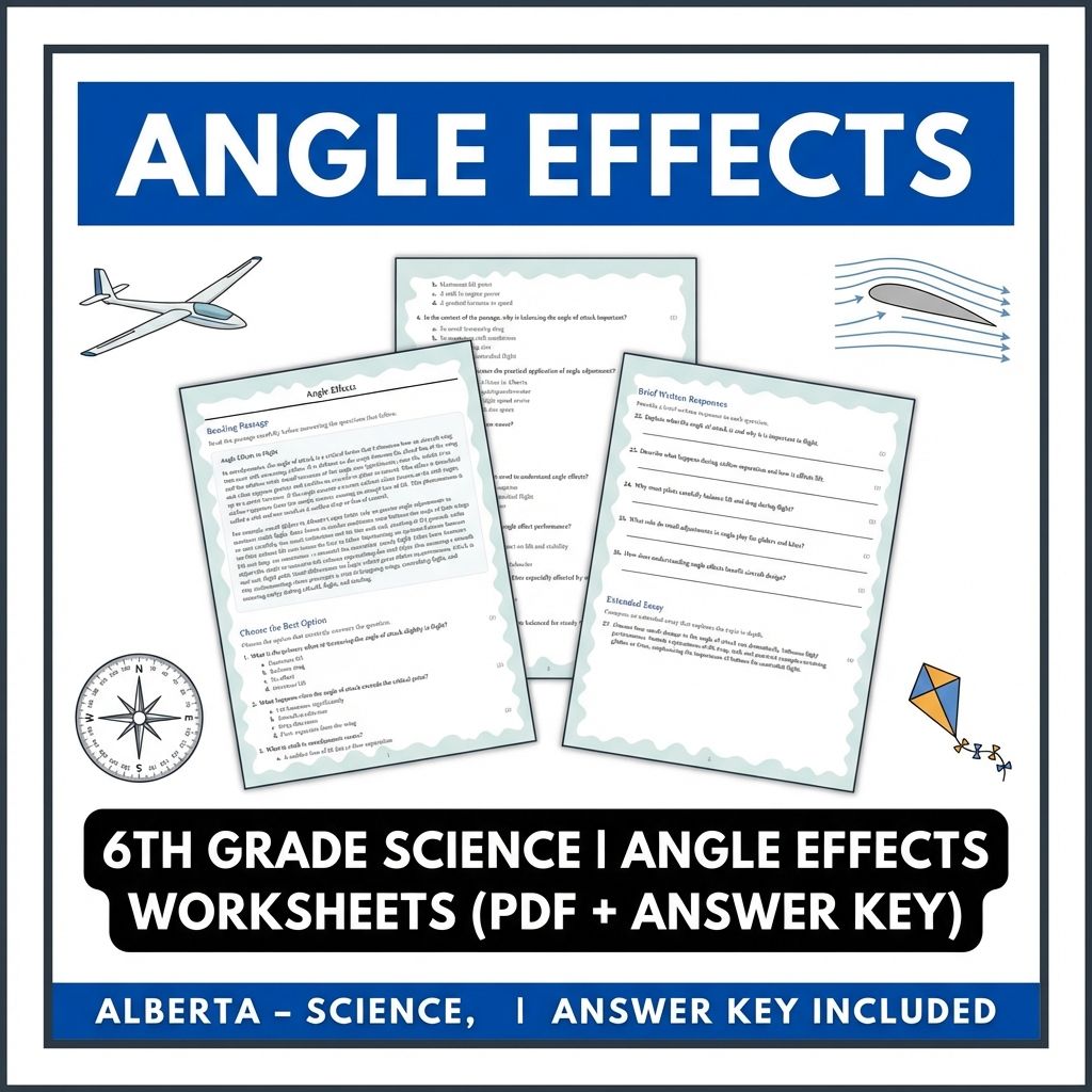 Grade 6 Science | Flight Physics & Aerodynamics UNIT Pack (Answer Keys Included) — included worksheet 5