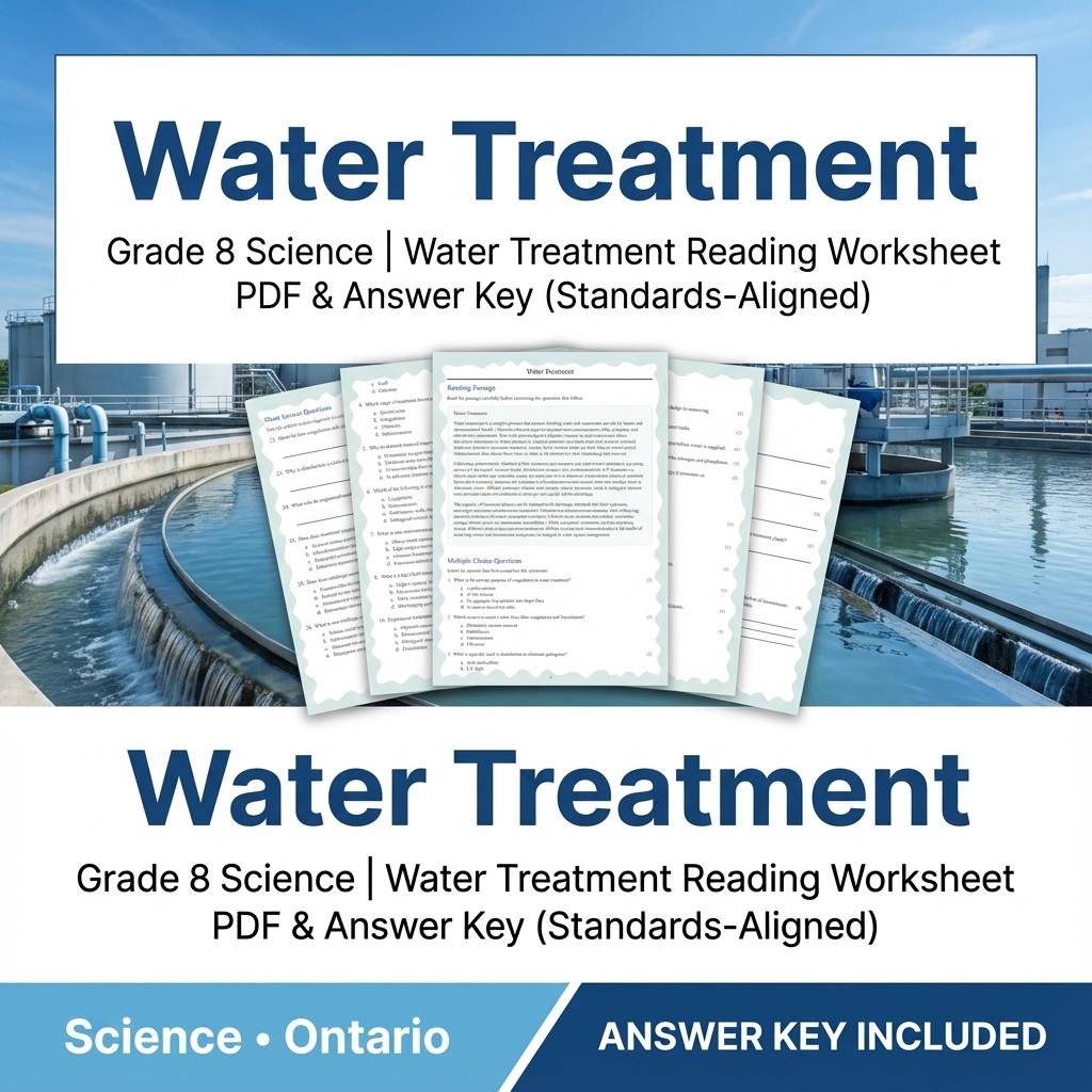 Grade 8 Science Worksheets Bundle | Biology, Physics & Earth Science Resources — included worksheet 8