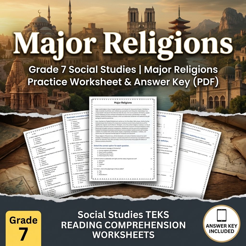 Grade 7 Social Studies Bundle | Reformation, Renaissance & Global Trade — included worksheet 5