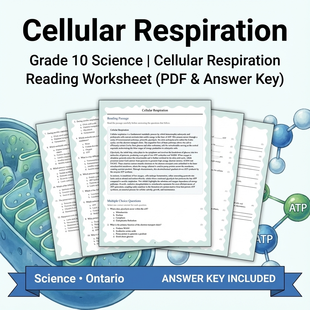 Grade 10 Science Bundle | Comprehensive Visual Data, Earth & Biology Concepts  — included worksheet 4