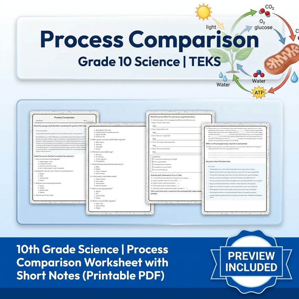Grade 10 Science Worksheet Bundle – Genetics, Cell Biology & Ecology (PDF) — included worksheet 14