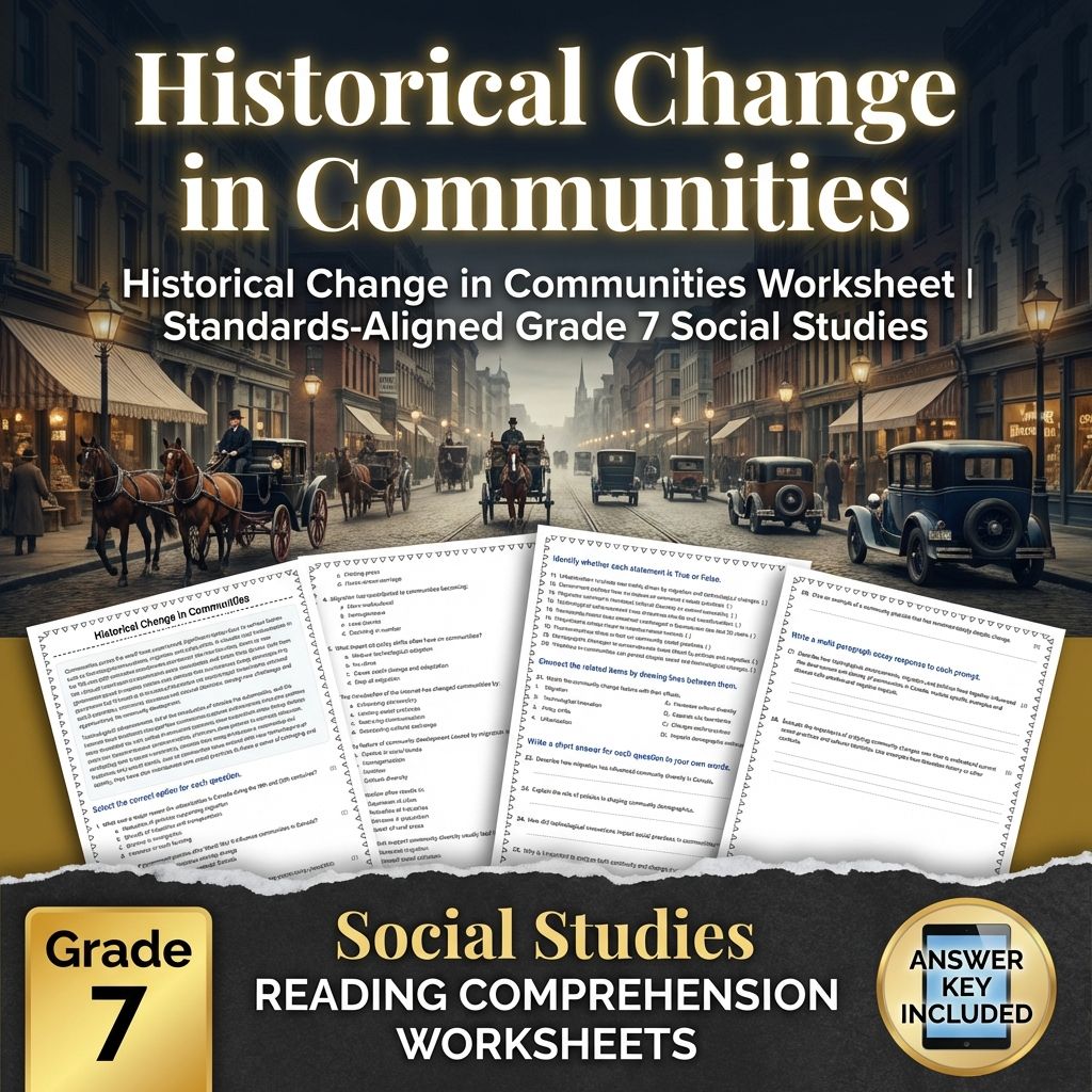 Historical Change in Communities | Standards-Aligned Grade 7 Social Studies