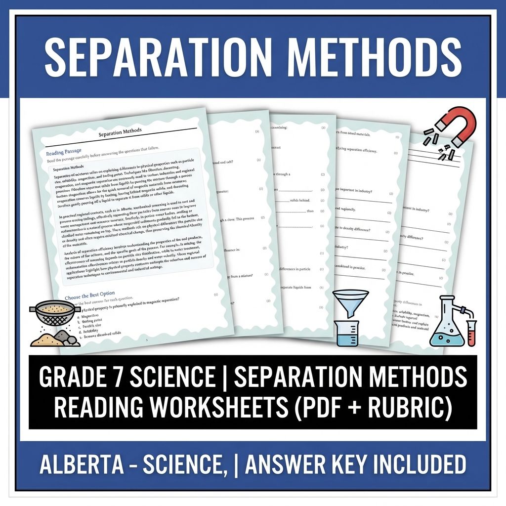 Grade 7 Science Worksheet Pack | Energy, Matter & Ecosystem Concepts — included worksheet 10