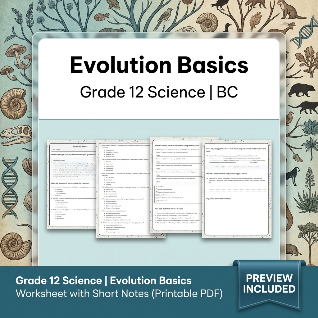 Grade 12 Science Full Year Bundle | Thermochemistry, Earth Systems, Genetics — included worksheet 7