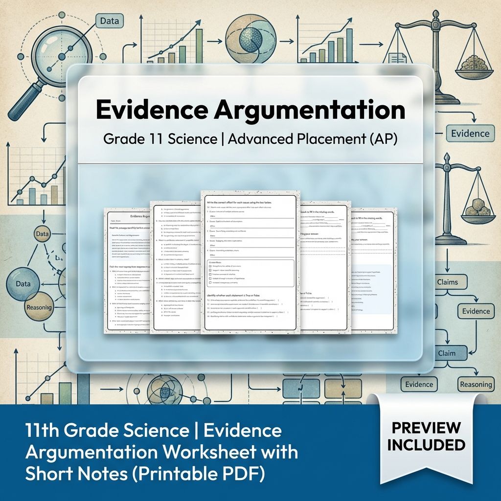 Grade 11 Science Unit Bundle | Data Analysis & Scientific Reasoning Worksheets — included worksheet 2
