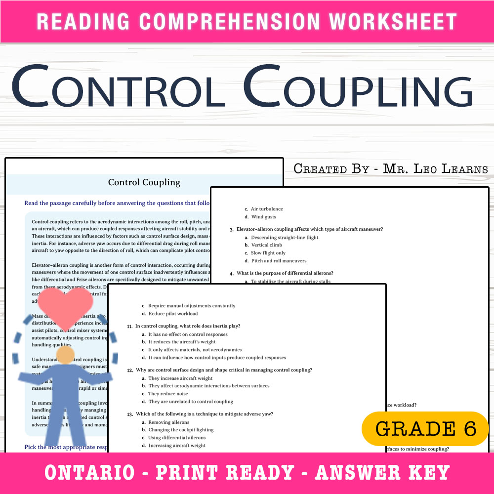 Grade 6 Science worksheet worksheet — Grade 6 Science – Control Coupling Worksheet for Mastery — page 1