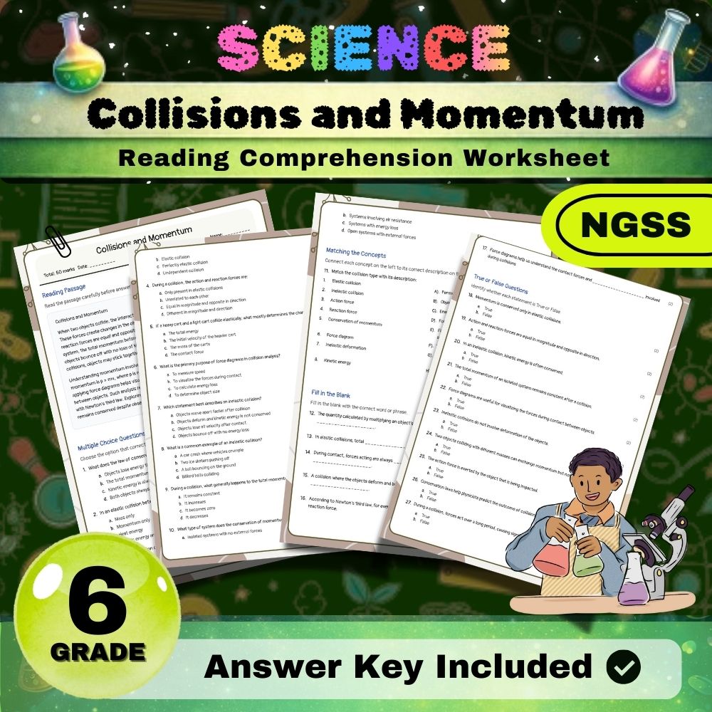 Grade 6 Science Worksheets Bundle | NGSS-Aligned — included worksheet 11