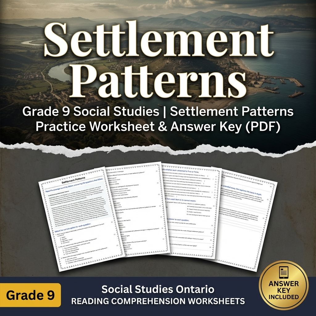 Grade 9 Social Studies | Community, Environment, & Urban Planning Strategies — included worksheet 5