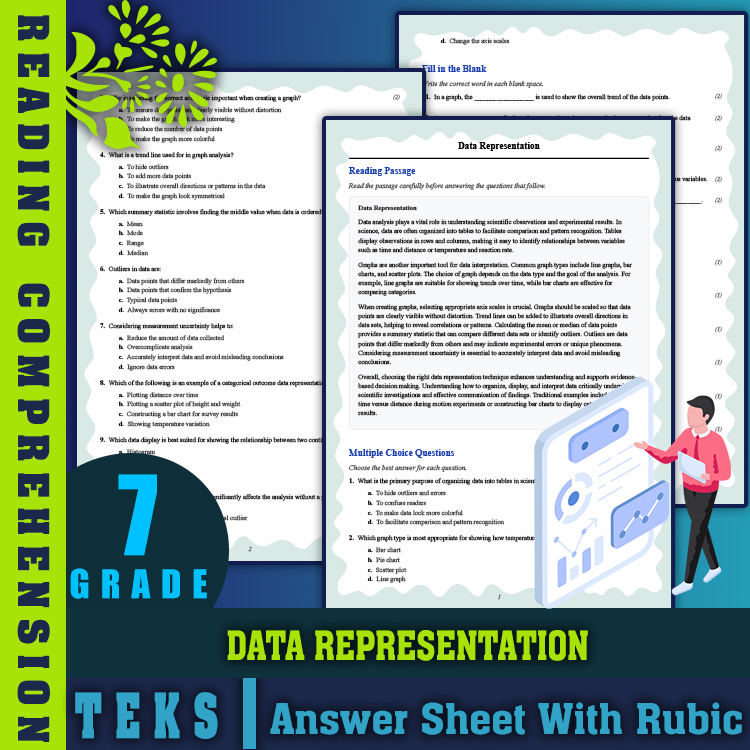 Grade 7 Science reading worksheets worksheet — 7th Grade Science | Data Representation Reading Worksheet & Answer Key (PDF…