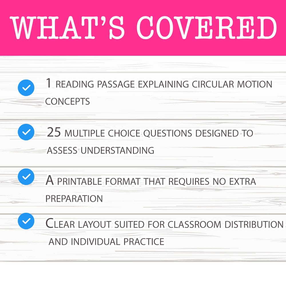Grade 12 Science worksheet mcq paper worksheet — Grade 12 Science — Worksheet MCQ Paper for Mastering Circular Motion — pa…