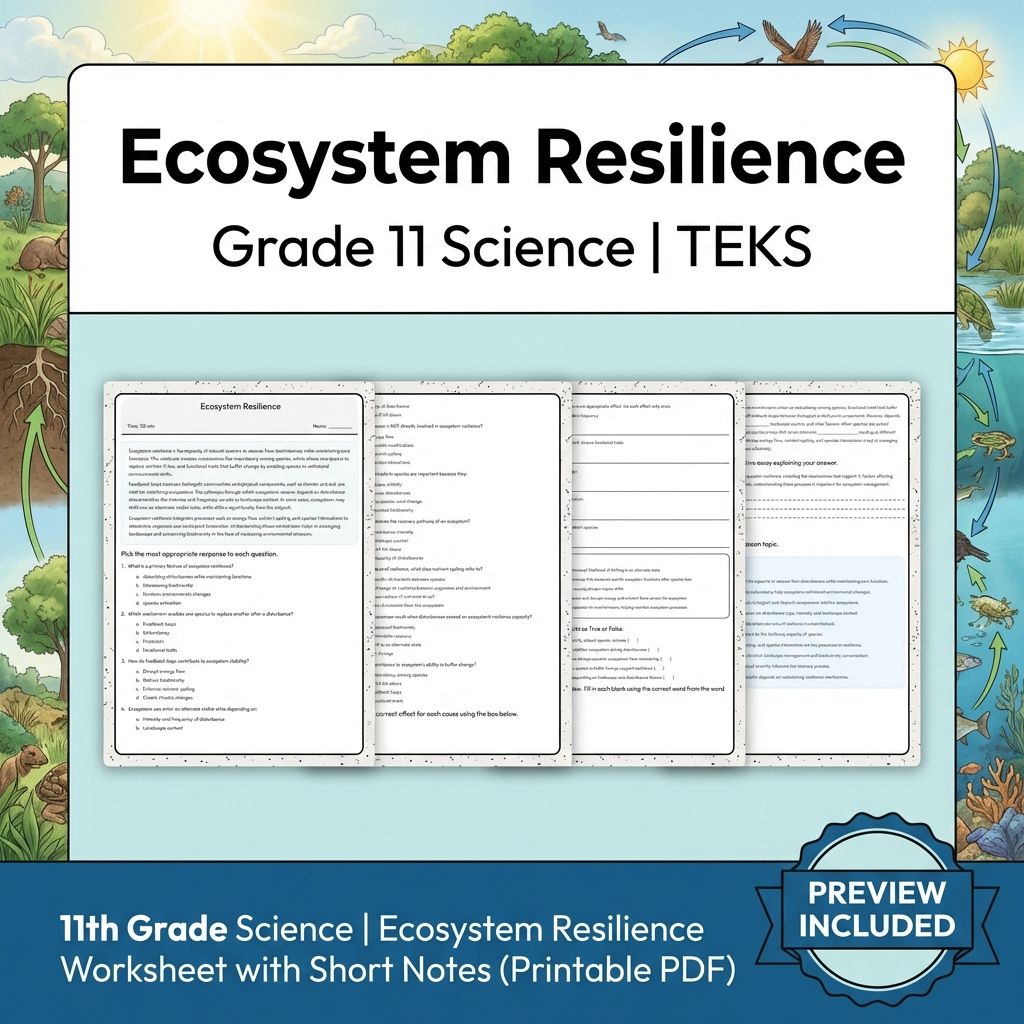 Grade 11 Science Worksheet Bundle | Genetics, Evolution & Human Body (PDF) — included worksheet 9