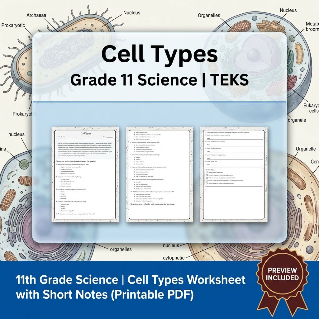 Grade 11 Science Worksheet Bundle | Genetics, Evolution & Human Body (PDF) — included worksheet 10