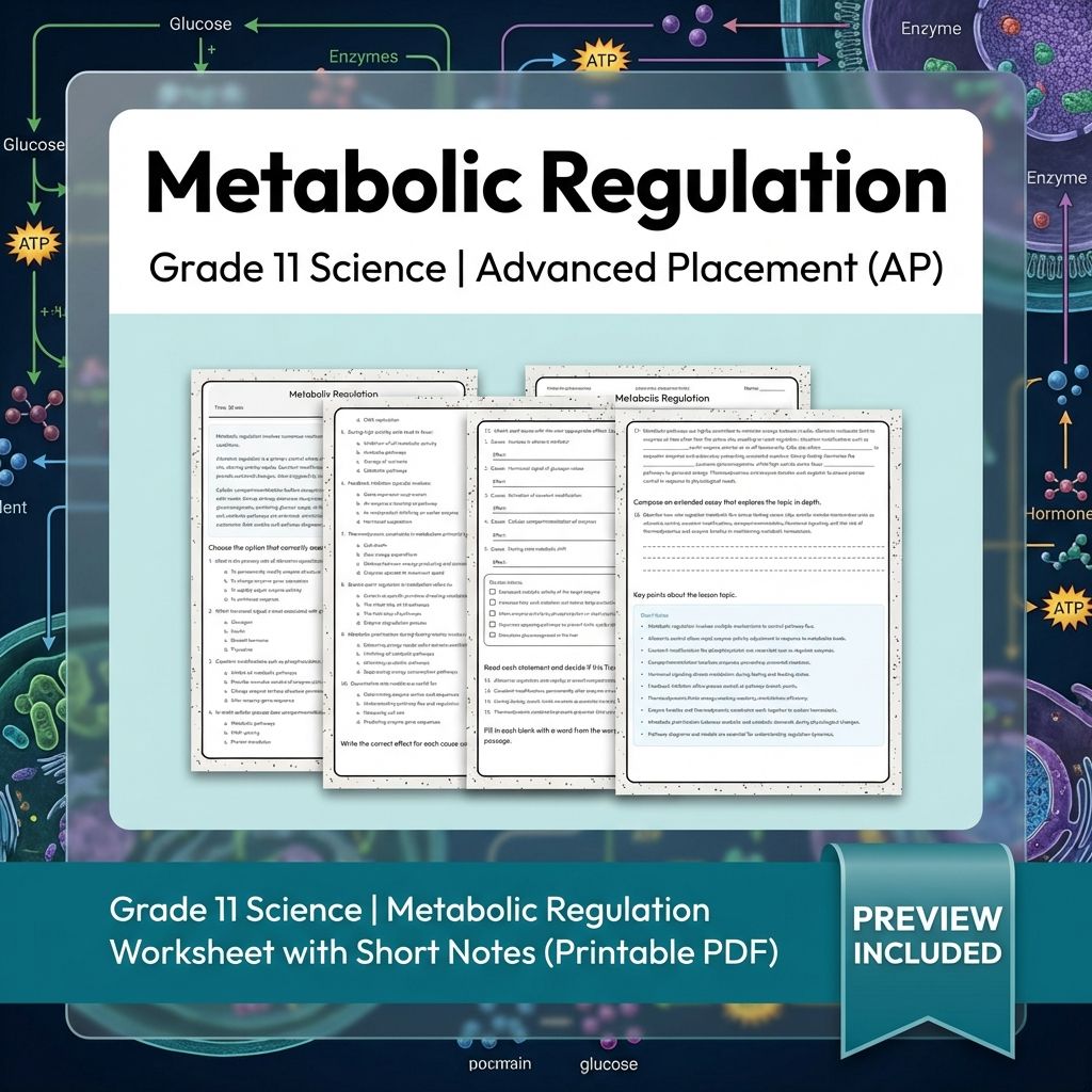 Grade 11 Science Worksheet Bundle Advanced Concepts & Scientific Reasoning (PDF) — included worksheet 9