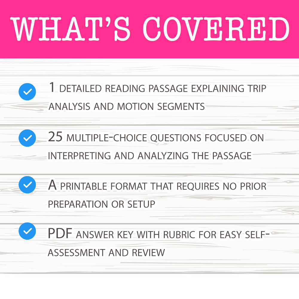 Grade 8 Science worksheet mcq paper worksheet — Grade 8 Science — Trip Analysis MCQ Worksheet for Mastery — page 2