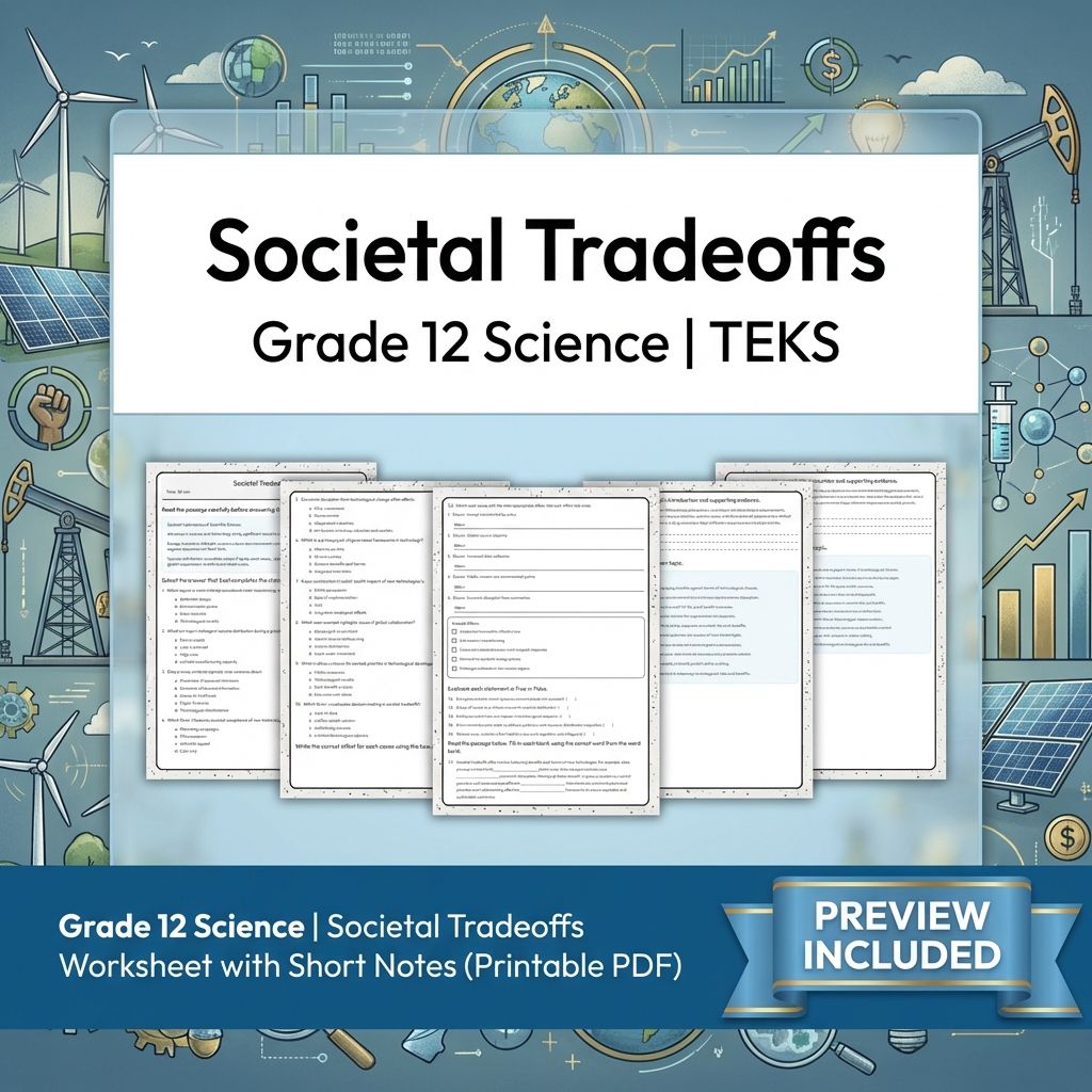 Grade 12 Science Workbook Bundle – Environmental, Genetics, Space & More — included worksheet 9