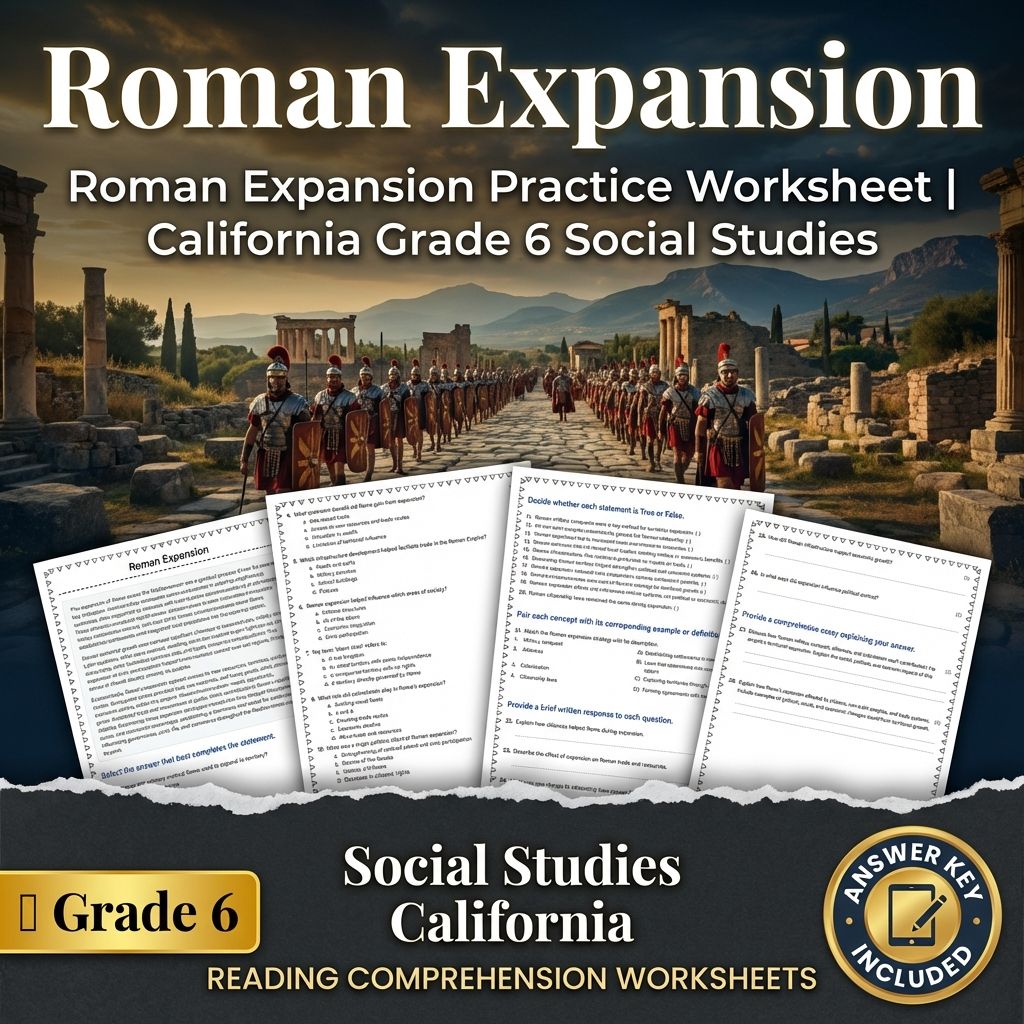 Grade 6 Social Studies Worksheet Pack | Ancient Civilizations & Geography — included worksheet 4