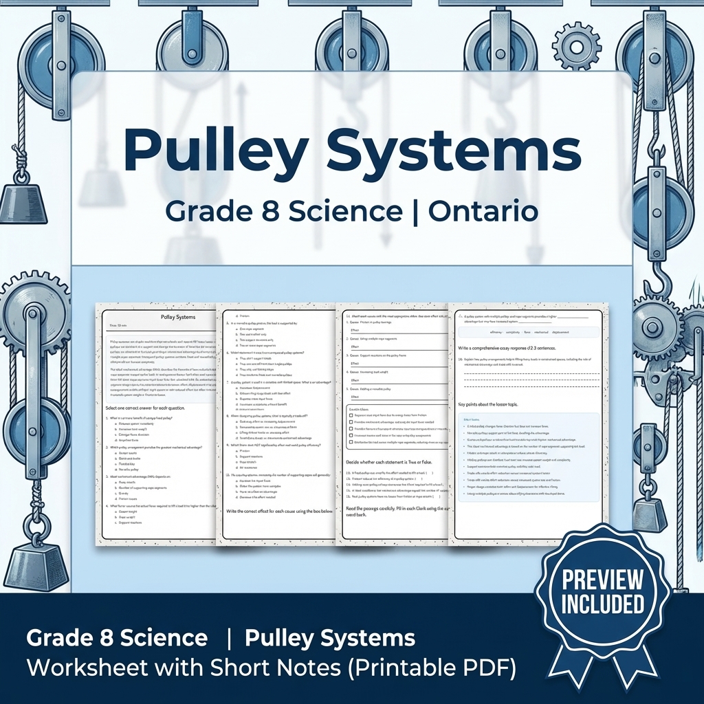 Grade 8 Science Full Year Bundle | Water Systems & Hydrostatics Curriculum — included worksheet 12