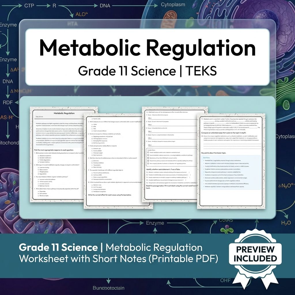 Grade 11 Science Worksheet Bundle | Genetics, Evolution & Human Body (PDF) — included worksheet 11