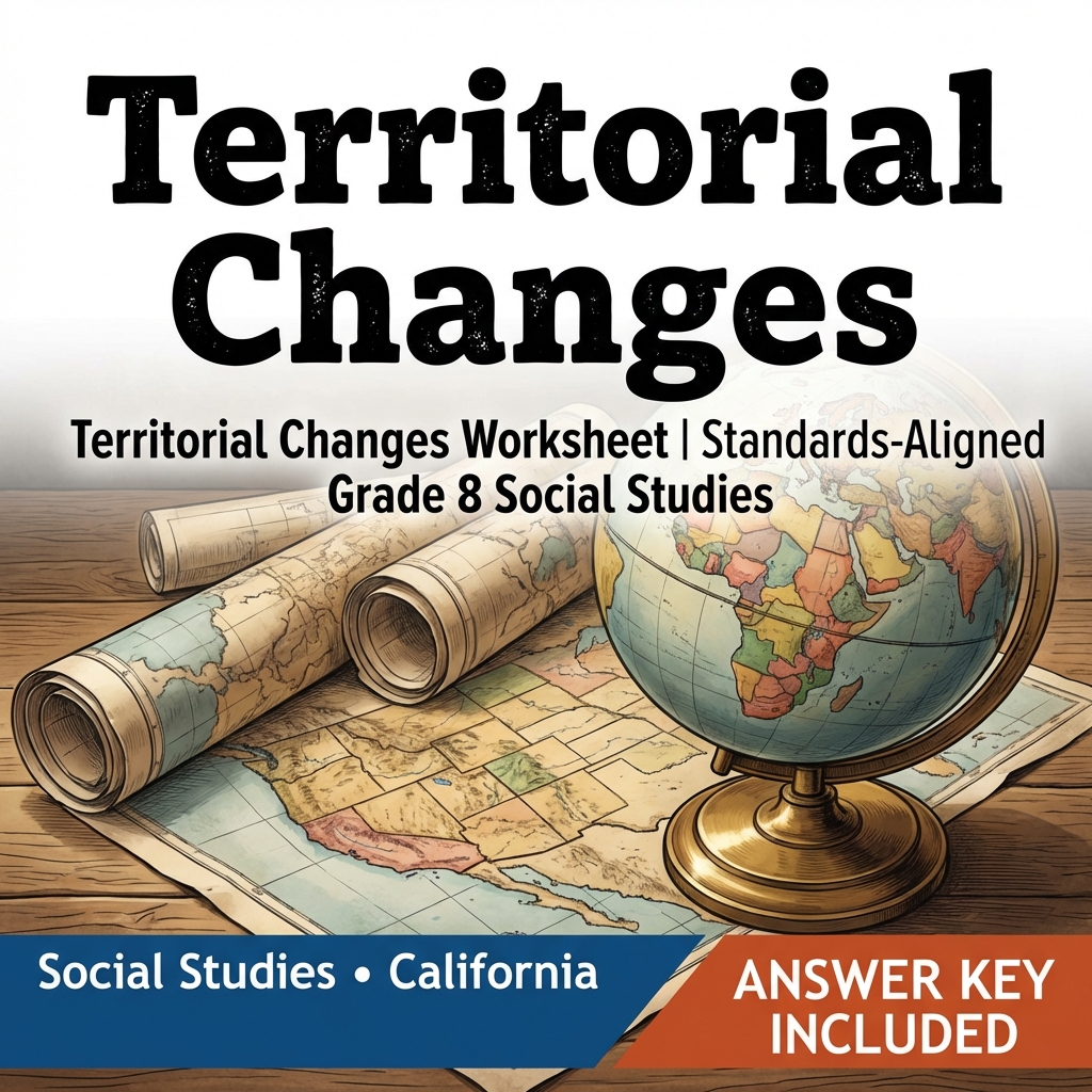 Territorial Changes Worksheet | Standards-Aligned Grade 8 Social Studies