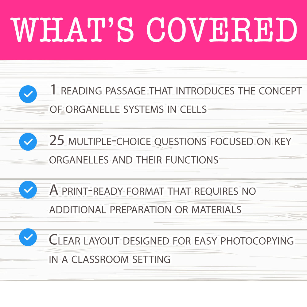 Grade 9 Science worksheet worksheet — Grade 9 Science — Organelle Systems Worksheet for Mastery | PDF + Answer Key — page 2