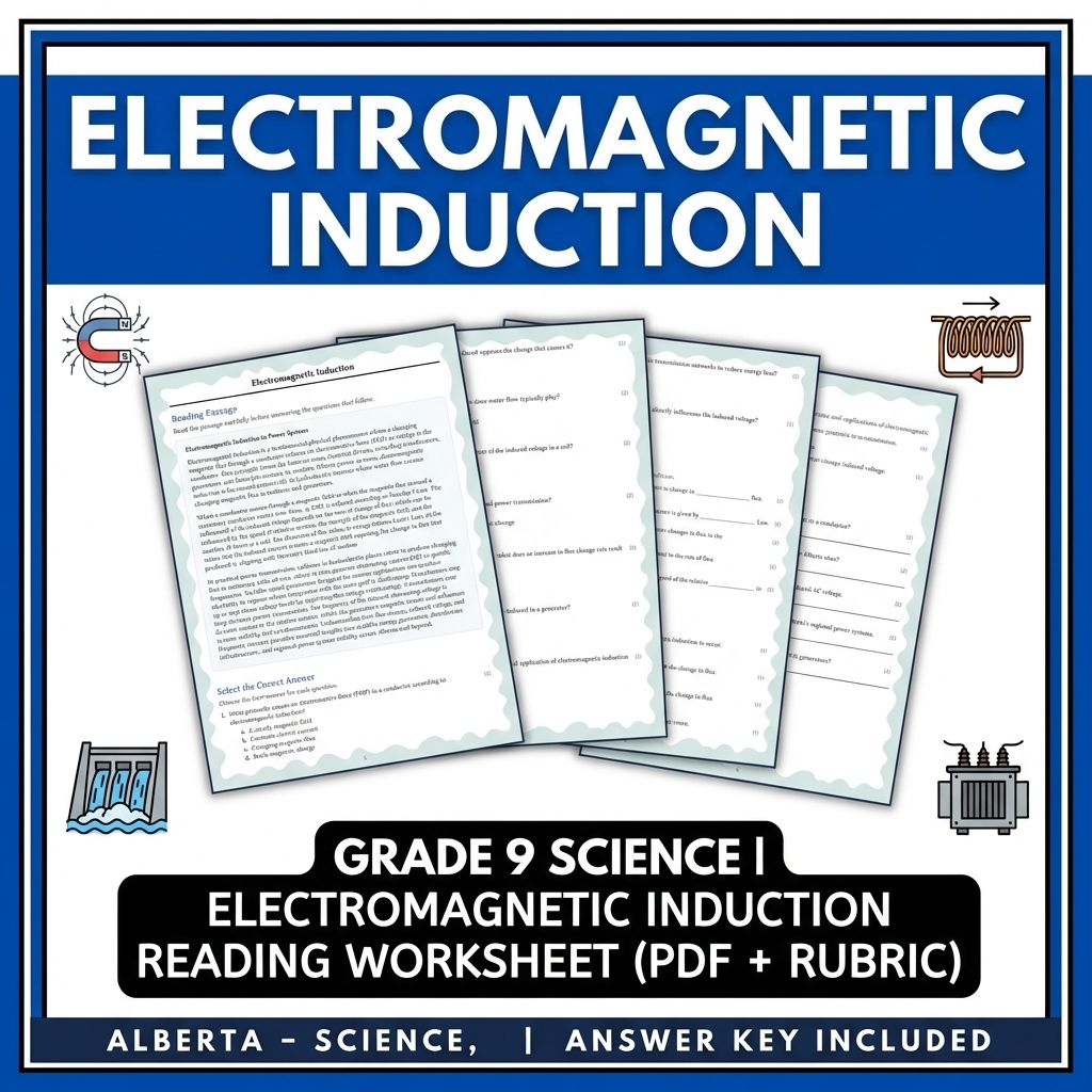 Grade 9 Science | Physics, Biology & Chemistry Mastery (Answer Key Included) — included worksheet 8