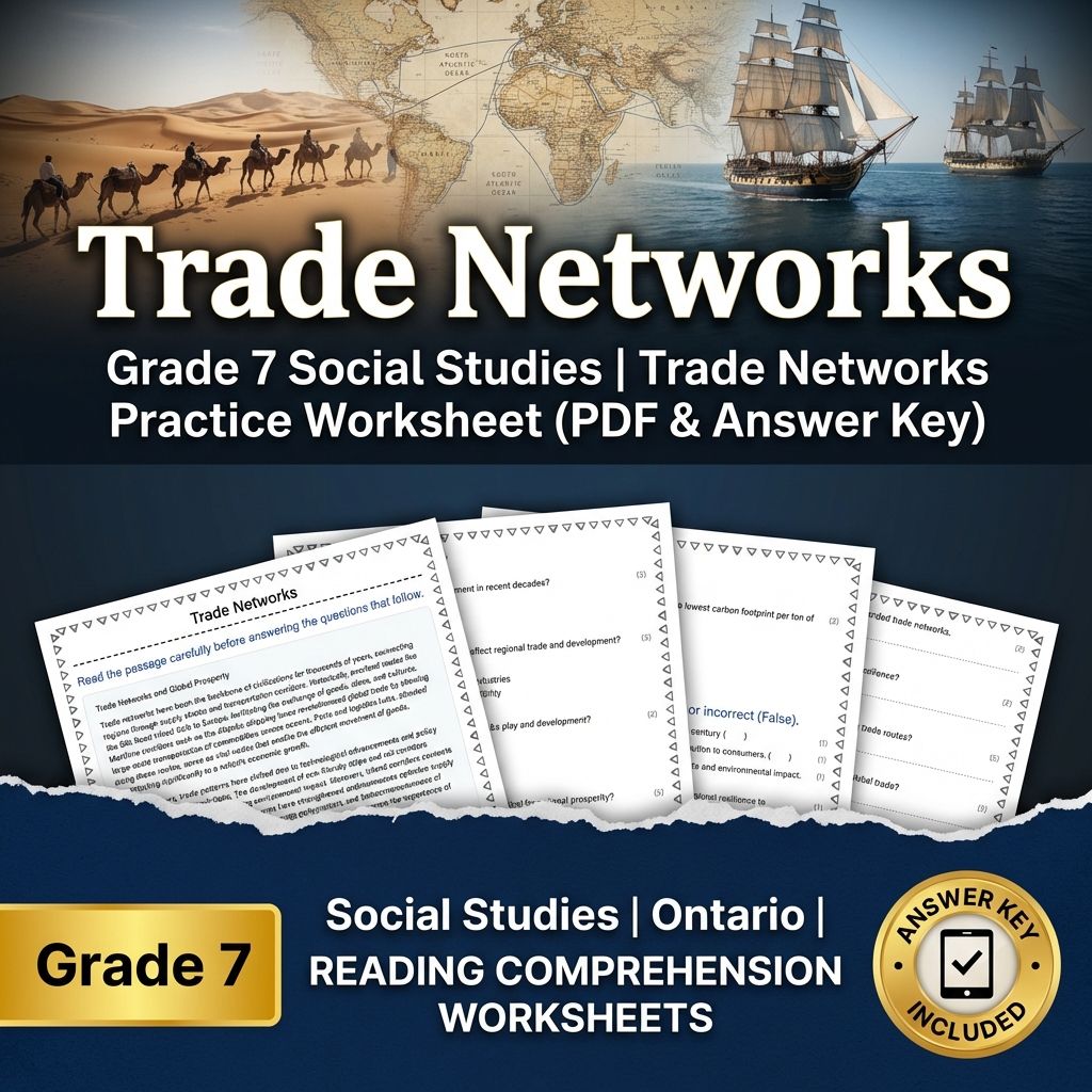 Grade 7 Social Studies Bundle | Human-Environment Interactions & Global Networks — included worksheet 3