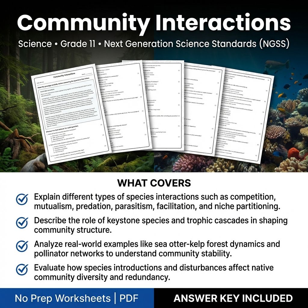 Grade 11 Science Worksheet Bundle|Cellular Processes,Chemistry,& Physics Support — included worksheet 12