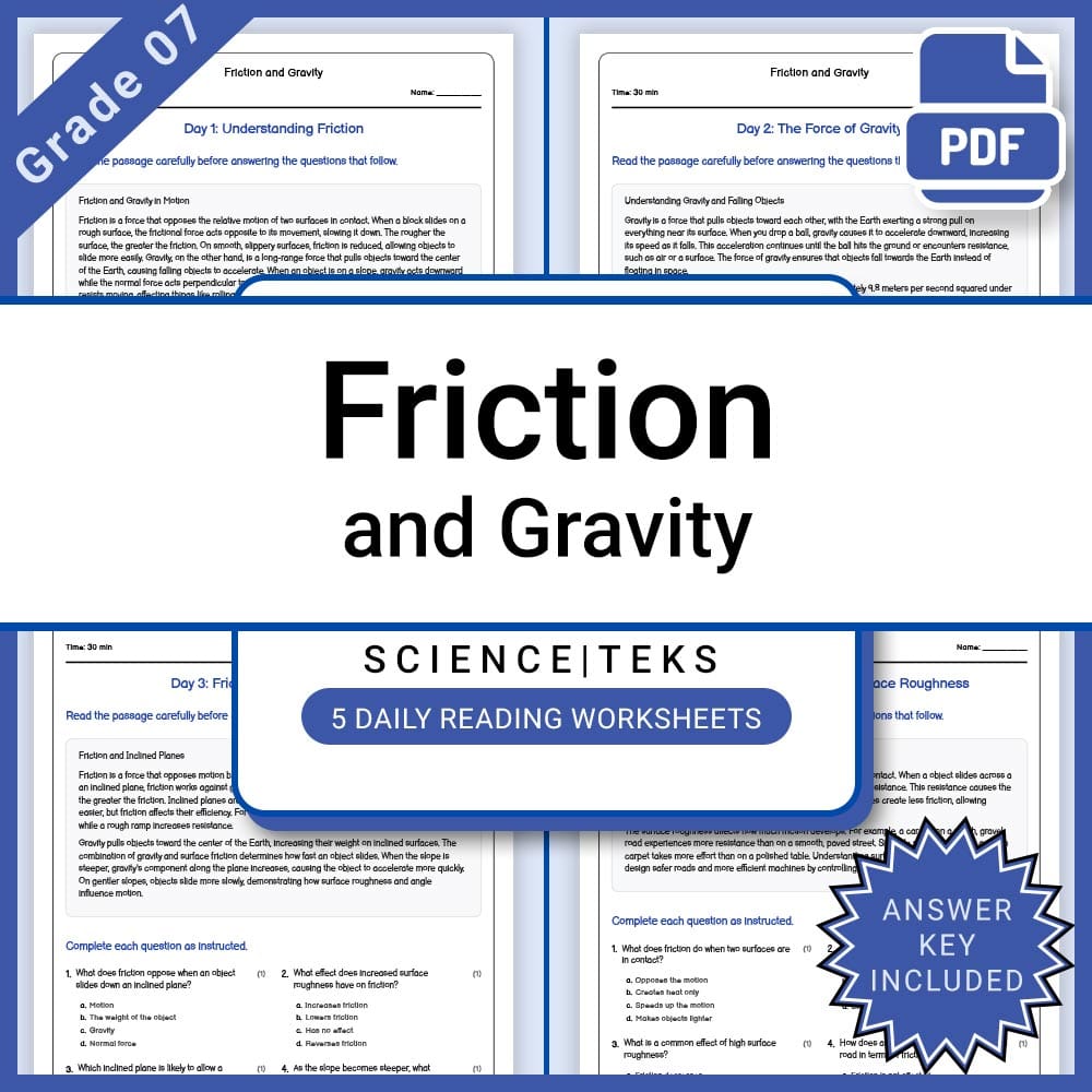 Grade 7 Science Full Year Bundle | TEKS-Aligned Curriculum for Middle School — included worksheet 10