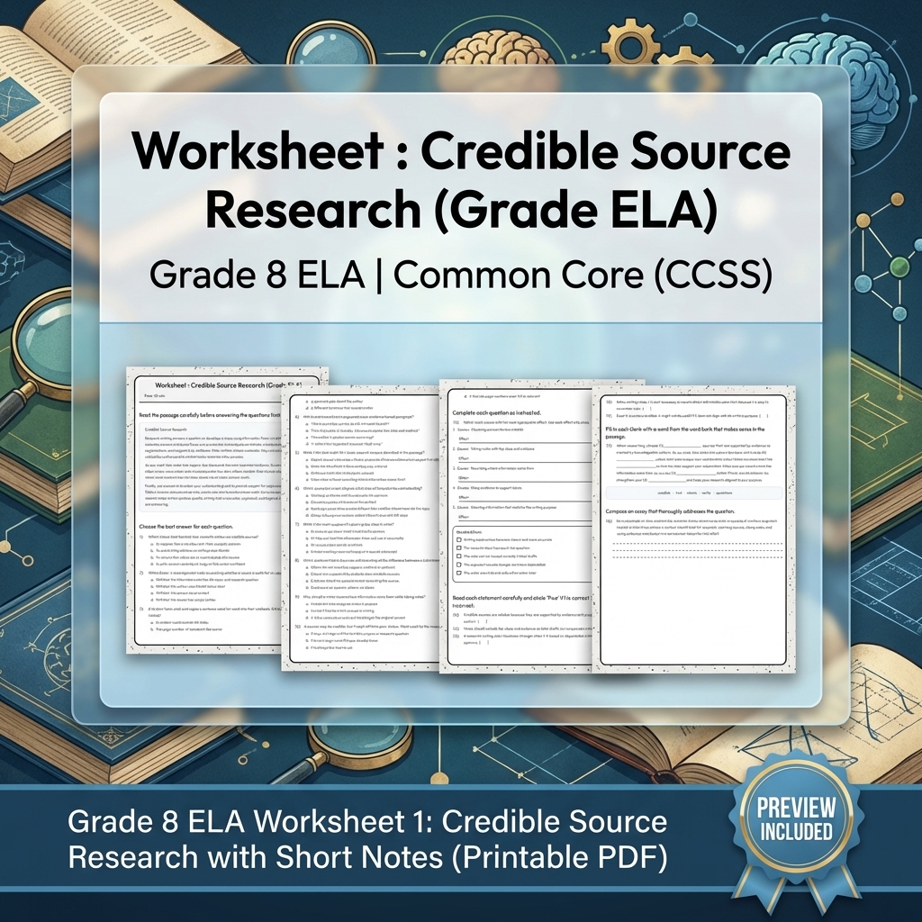 Grade 8 Clarity, Evidence & Argument Writing ELA Full-Year Bundle CCSS — included worksheet 8