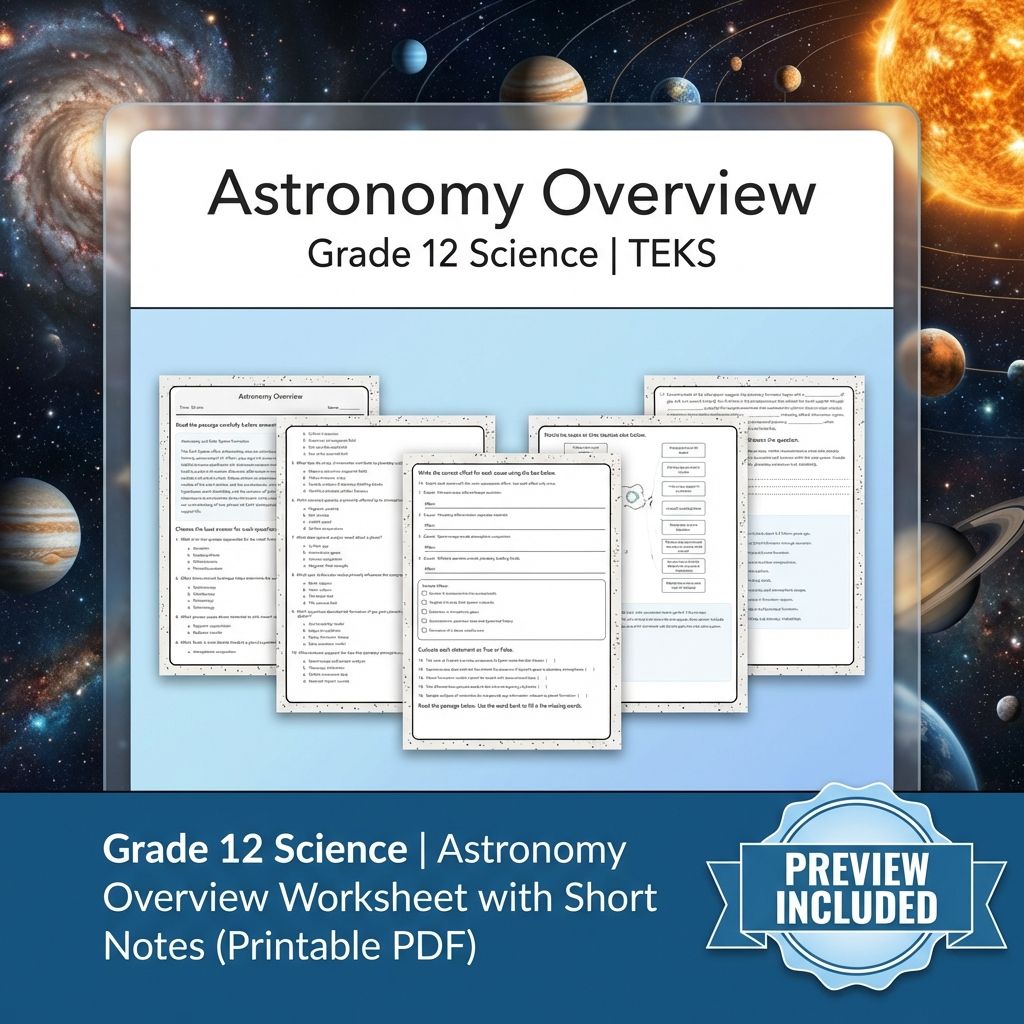 Grade 12 Science Workbook Bundle – Environmental, Genetics, Space & More — included worksheet 11