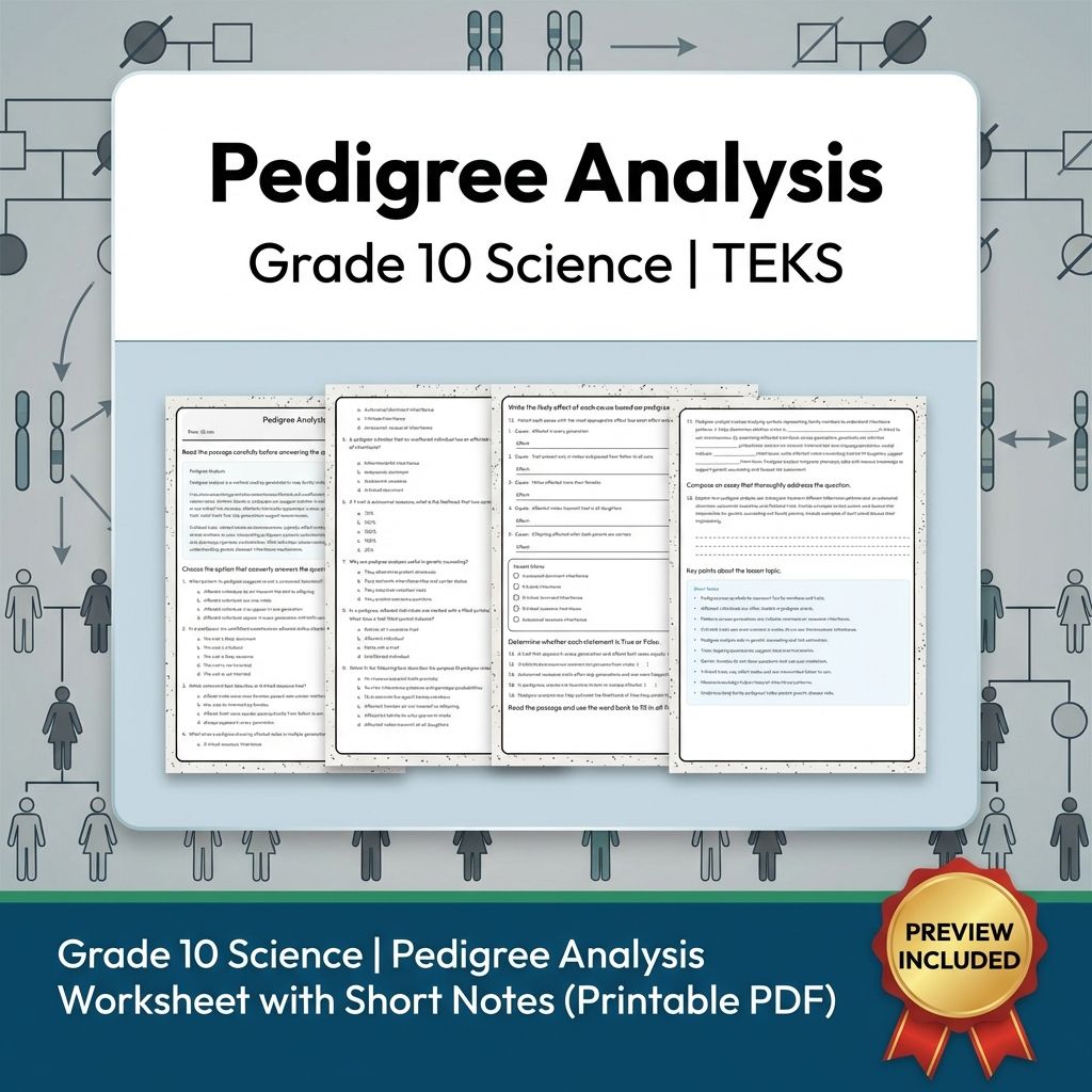Grade 10 Science Worksheet Bundle – Genetics, Cell Biology & Ecology (PDF) — included worksheet 16