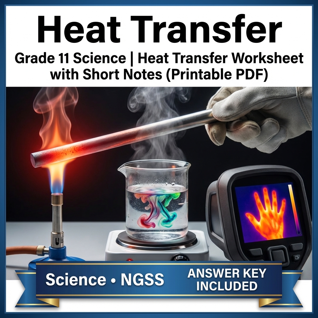 Grade 11 Science Energy UNIT Bundle | NGSS-Aligned Instructional Worksheets — included worksheet 2