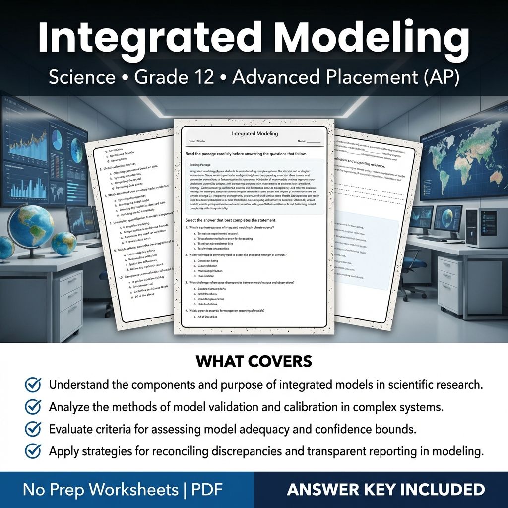 Grade 12 Science Unit Bundle | Uncertainty, Data Analysis & Modeling Worksheets — included worksheet 3