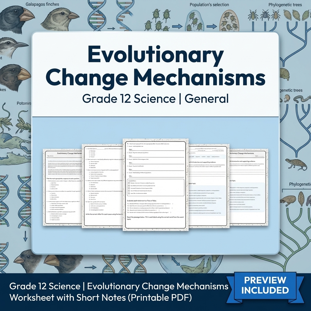 Grade 12 Evidence-Based Scientific Modeling Science Full-Year Bundle: General — included worksheet 3