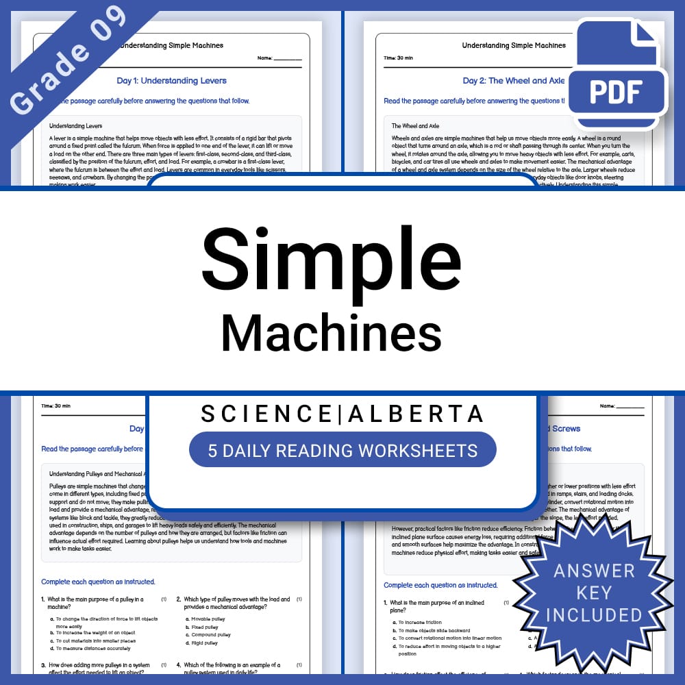 Grade 9 Science Full Year Curriculum Bundle | Genetics, Energy, Physics — included worksheet 11