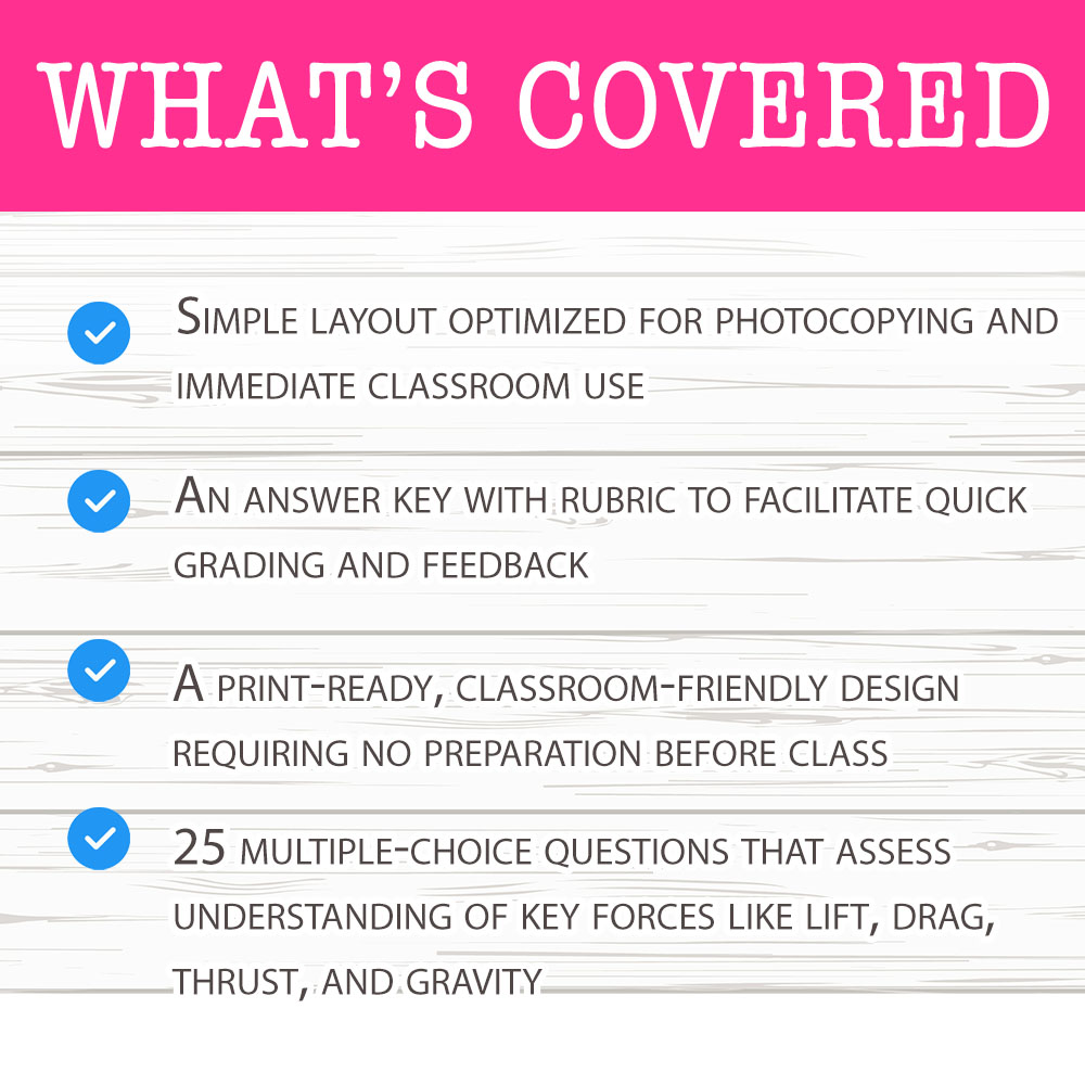 Grade 6 Science worksheet mcq paper worksheet — Grade 6 Science — Flight Forces Worksheet MCQ Paper for Mastery — page 2