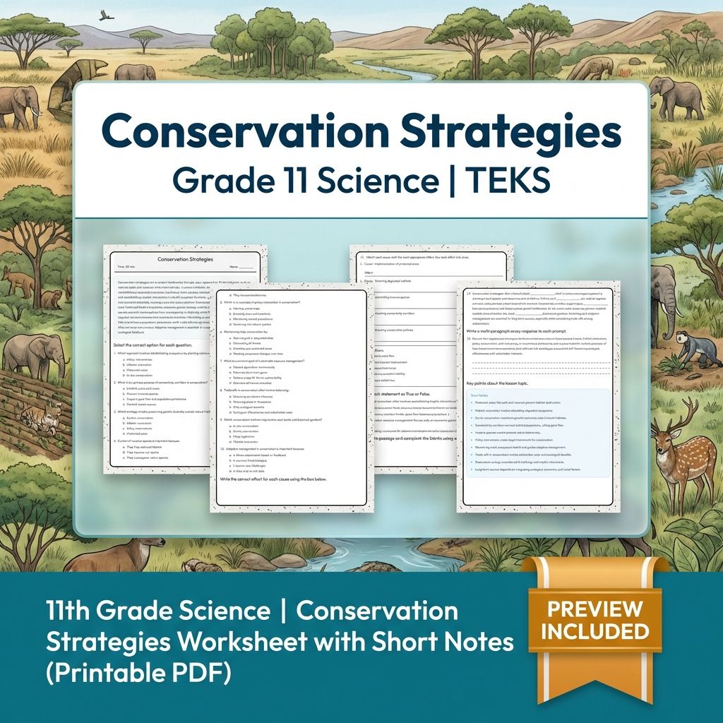 Grade 11 Science Worksheet Bundle | Genetics, Evolution & Human Body (PDF) — included worksheet 12