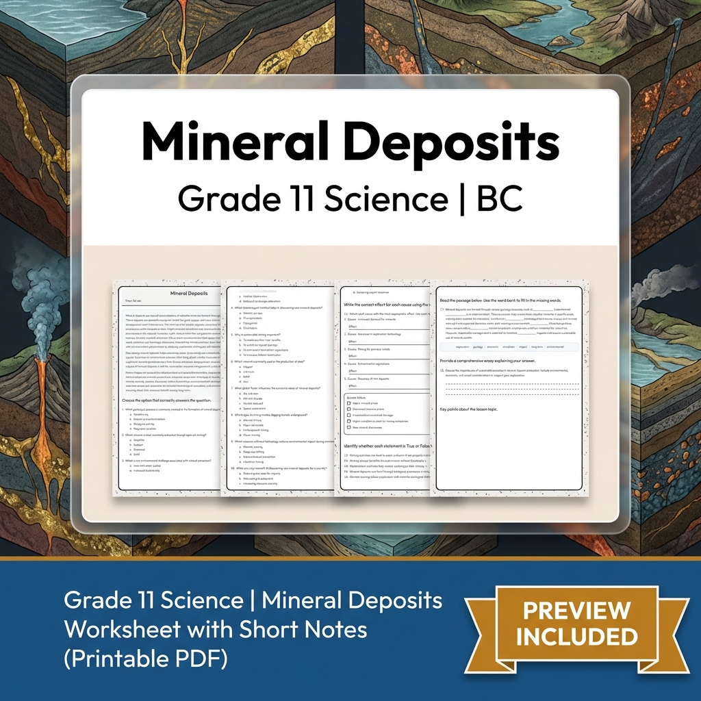 Grade 11 Science Full Year Bundle | Atomic Theory, Biology, Motion & Energy Worksheets — included worksheet 16