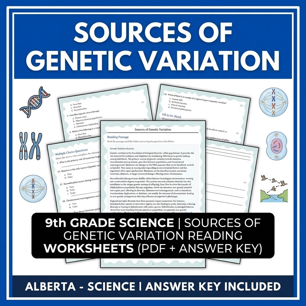 Grade 9 Science | Physics, Biology & Chemistry Mastery (Answer Key Included) — included worksheet 9