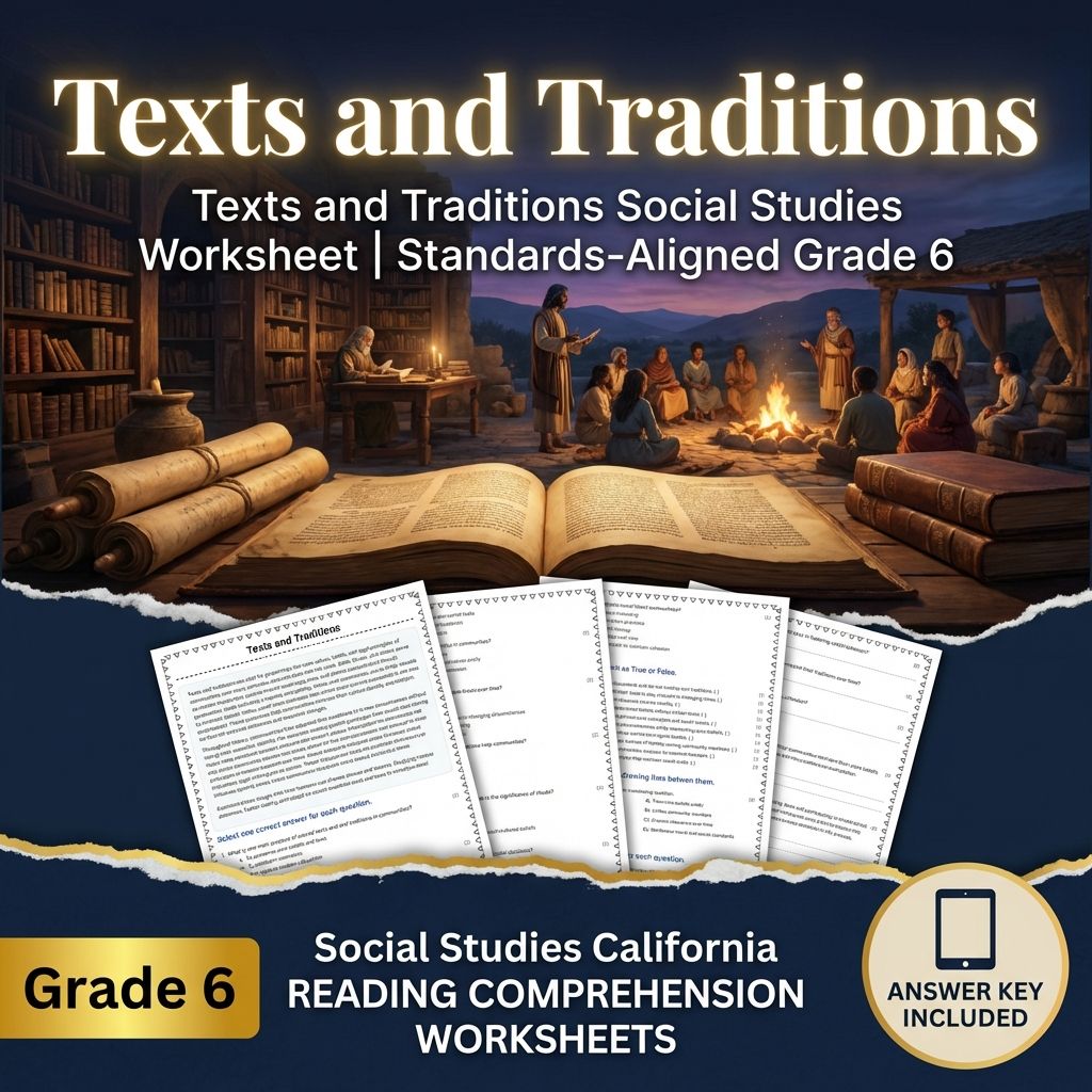Grade 6 Social Studies Worksheet Pack | Ancient Civilizations & Geography — included worksheet 5