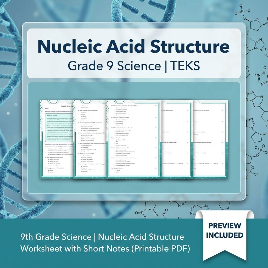 Grade 9 Science Worksheet Bundle: Cell Biology, Genetics & Ecology (Collection) — included worksheet 12