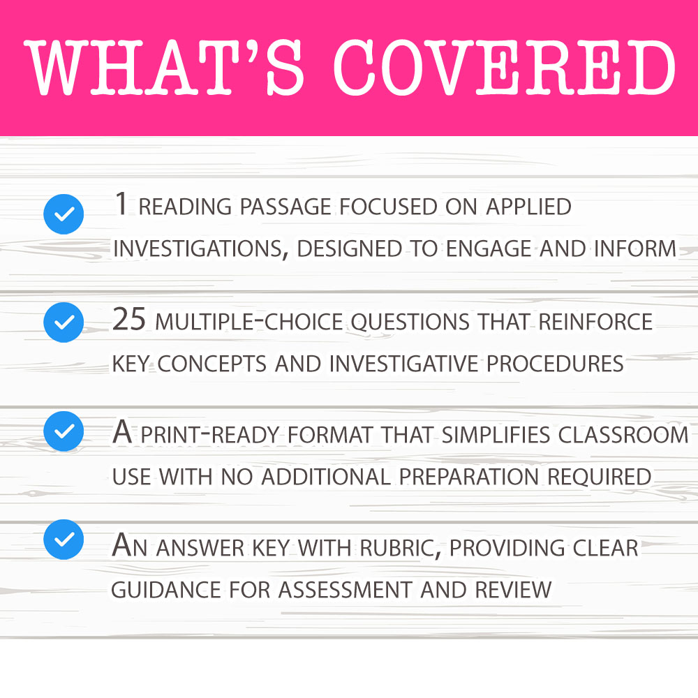 Grade 8 Science worksheet worksheet — Grade 8 Science — Applied Investigations Worksheet for Mastery — page 2