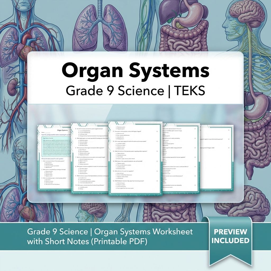 Grade 9 Science Worksheet Bundle: Cell Biology, Genetics & Ecology (Collection) — included worksheet 13