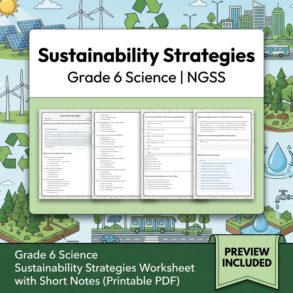 Grade 6 Science Worksheet Bundle | NGSS-Aligned Full Year Resource Pack — included worksheet 7