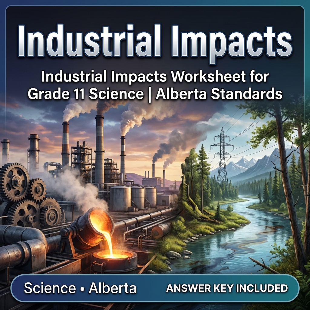 Industrial Impacts Worksheet for Grade 11 Science | Alberta Standards