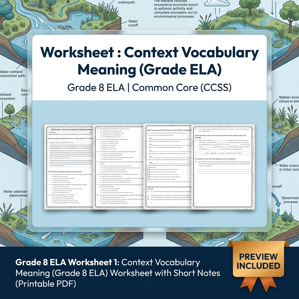 Grade 8 Clarity, Evidence & Argument Writing ELA Full-Year Bundle CCSS — included worksheet 10