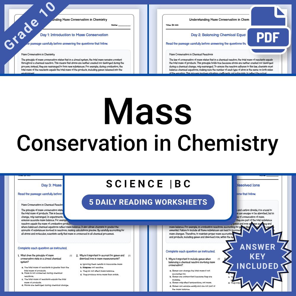 Grade 10 Science Full Year Curriculum Bundle | Physics, Genetics & Core Concepts — included worksheet 11